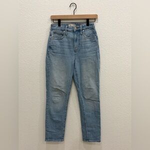 Madewell The Curvy Perfect Vintage Light Wash Straight Leg Jeans Size 23